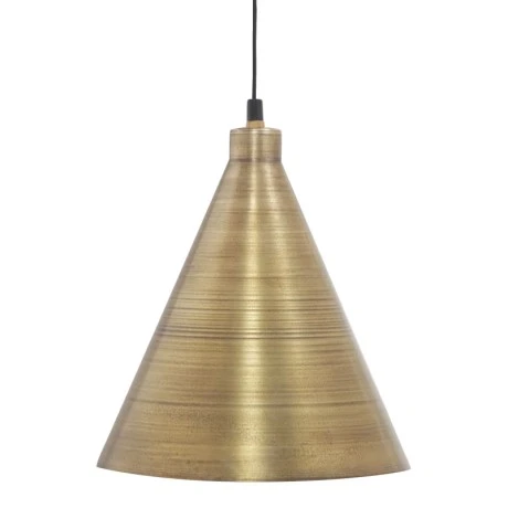 INDUSTRIAL VINTAGE BRASS HANGING LAMP 25X29CM