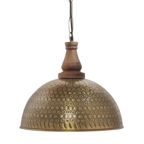INDUSTRIAL VINTAGE BRASS HANGING LAMP 42X39CM