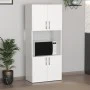 Armado Megapap melamine kitchen cabinet in white color 60x32x140cm.
