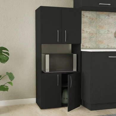 Armando Megapap meolamine kitchen cupboard in anthracite color 60x32x140cm.