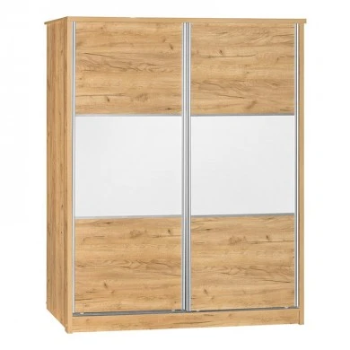 Wardrobe with 2 sliding doors Chase pakoworld in oak colour 152.5x56.5x185cm
