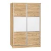 Wardrobe with 2 sliding doors Griffin pakoworld in natural colour 121x56.5x180.5cm
