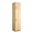 Victoria Megapap single door melamine wardrobe with cabinet in oak color 50x60x240cm.