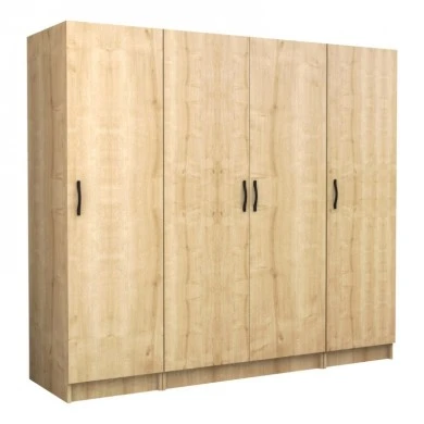 Victoria Megapap four doors melamine wardrobe in oak color 200x60x181cm.