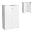 Rio Megapap melamine office file cabinet with lock in white color 72x34x109cm.