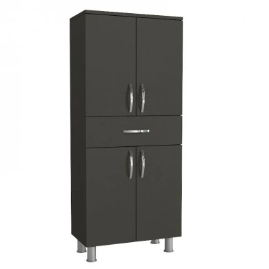 Montana Megapap melamine multipurpose cabinet in anthracite color 59,4x31,5x140cm.