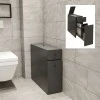 Calencia Megapap melamine bathroom cabinet in anthracite color 20x60x55cm.