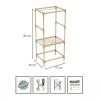 Entrance furniture - Open wardrobe wooden - plastic color natural - beige 75x46x156cm.