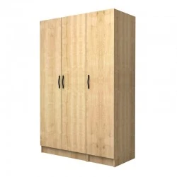 Vivian Megapap three doors melamine wardrobe in oak color 120x51.8x181cm. Vivian Megapap three doors melamine wardrobe in oak color 120x51.8x181cm.