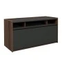 Advance office cupboard in dark walnut - grey color 169x40x80cm.