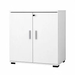 Venturo Megapap melamine office file cabinet in white color 80x40x80cm.