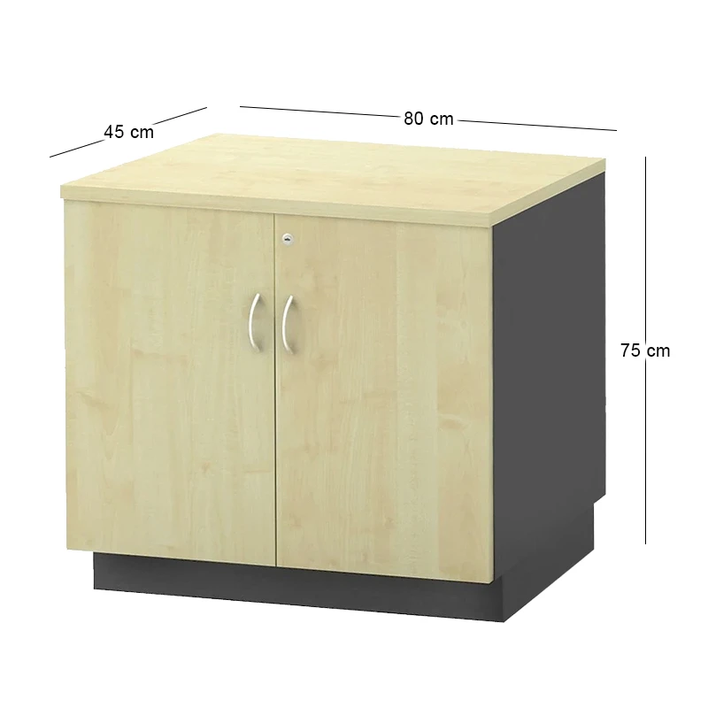 Low CABINET 80x45x75cm DG/Beech with Doors
