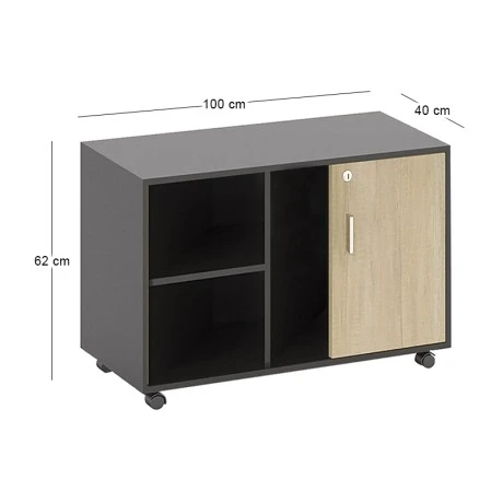 PROJECT Side Cabinet  Sonoma/Grey