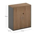 PROLINE Low Cabinet Wild Oak/Black