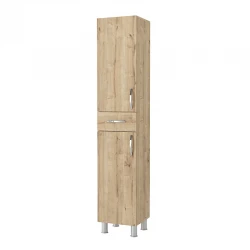 Selina Megapap melamine kitchen/bathroom cabinet in sapphire oak color 35x31x179cm.