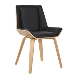NUMAN Chair Natural/Pu Black