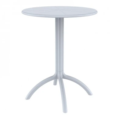 ΟΚΤΑΠΟΥΣ Φ60Χ75εκ.SILVER GREY ΤΡΑΠΕΖΙ ΠΟΛ/ΝΙΟΥ - 20.0165