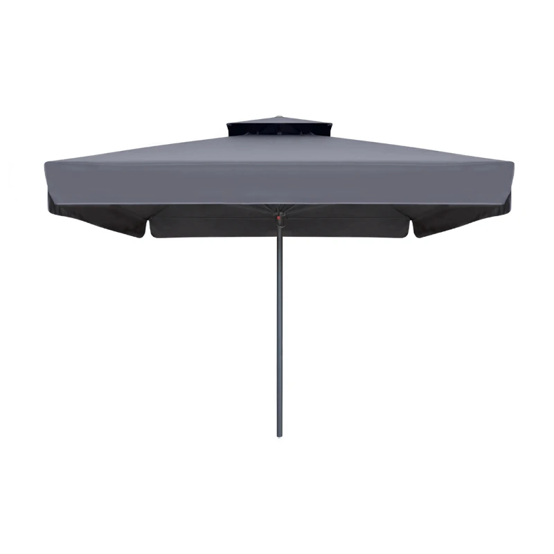 Juno Megapap professional umbrella aluminium frame fabric in anthracite color 3,5x3,5m