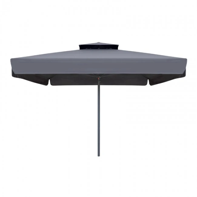 Juno Megapap professional umbrella aluminium frame fabric in anthracite color 4x4m