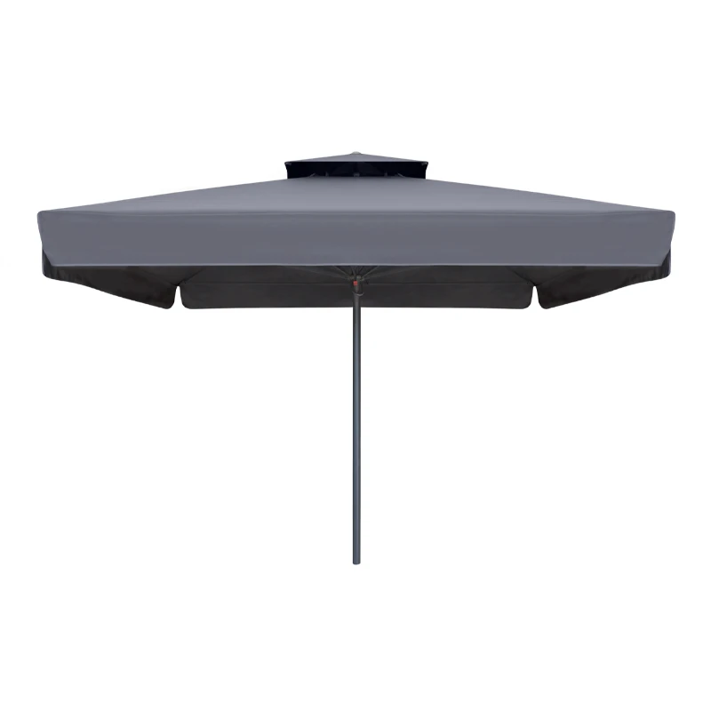 Juno Megapap professional umbrella aluminium frame fabric in anthracite color 4x4m