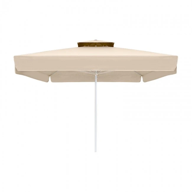 Juno Megapap professional umbrella aluminium frame fabric in ecru color 3,5x3,5m