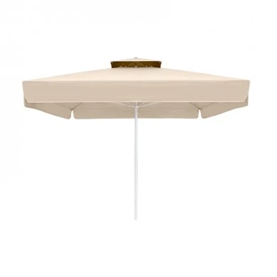 Juno Megapap professional umbrella aluminium frame fabric in ecru color 3x3m.