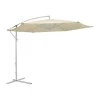 Umbrella Jiopel pakoworld one-piece fabric white aluminum-beige fabric Φ3m
