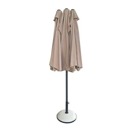 UMBRELLA Oval 270x450cm Steel Anthracite/Fabric Beige
