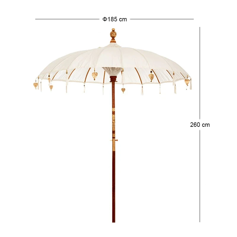 ΟΜΠΡΕΛΑ ΛΕΥΚΗ Φ185ΕΚxΗ260ΕΚ BALI