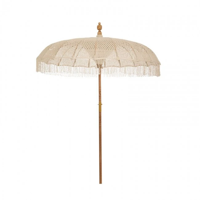 ΟΜΠΡΕΛΑ ΜΑΚΡΑΜΕ ΛΕΥΚΗ Φ185ΕΚ BALI (ΥΨΟΣ 170 260 ΕΣΩΤΕΡΙΚΟ 210ΕΚ.)