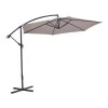 Umbrella with base Jiopel pakoworld single piece aluminium-fabric beige-grey D3m
