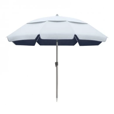 Ομπρέλα θαλάσσης αλουμινίου Malibu Megapap με UPF 50+ προστασία χρώμα ασημί - μπλε Ø2m