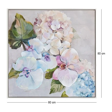 ORCHID ΕΛΑΙΟΓΡΑΦΙΑ 80Χ80ΕΚ ΜΕ ΑΣΗΜΙ ΚΟΡΝΙΖΑ ΣΕ ΤΥΠΩΜΕΝΟ ΚΑΜΒΑ
