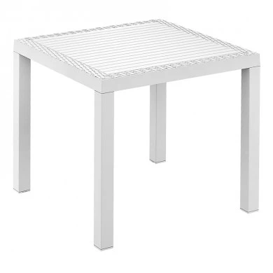 ΟΡΛΑΝΤΟ 80Χ80Χ75εκ. WHITE ΤΡΑΠΕΖΙ ΠΟΛ/ΝΙΟΥ - 53.0204