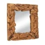 RECTANGULAR MIRROR SUNLIT SERENITY MADE OF WOOD TEAK IN NATURAL COLOR 90X7X70CM