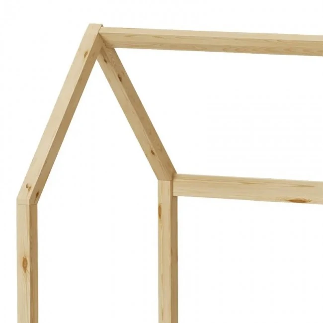 Montessori-style Bendina children&#039;s bed with drawer pakoworld pine wood in natural shade 70x140cm