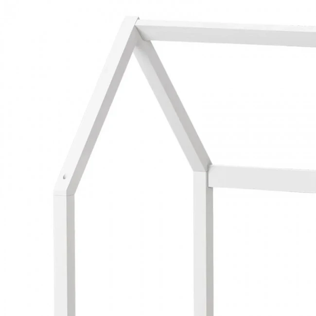 Montessori-style Bendina children&#039;s bed with drawer pakoworld pine wood in white shade 70x140cm