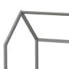 Montessori-style Callan children&#039;s bed with rails pakoworld pine wood in grey color 90x190cm