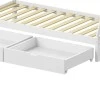Lalitto children&#039;s bed with Montessori-style storage pakoworld pine wood in white shade 90x190cm