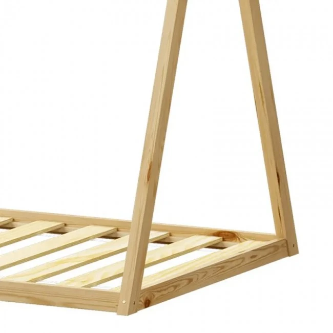 Montessori style Lilly children&#039;s bed pakoworld natural shade pine wood 90x190cm