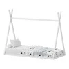 Montessori style Lilly children&#039;s bed pakoworld white shade pine wood 90x190cm