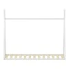 Montessori style Lilly children&#039;s bed pakoworld white shade pine wood 90x190cm