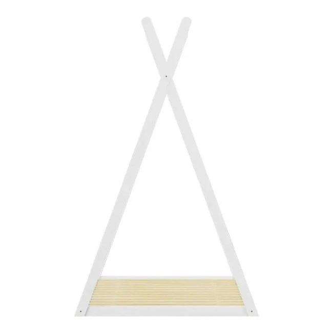 Montessori style Lilly children&#039;s bed pakoworld white shade pine wood 90x190cm