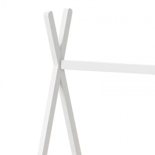 Montessori style Lilly children&#039;s bed pakoworld white shade pine wood 90x190cm