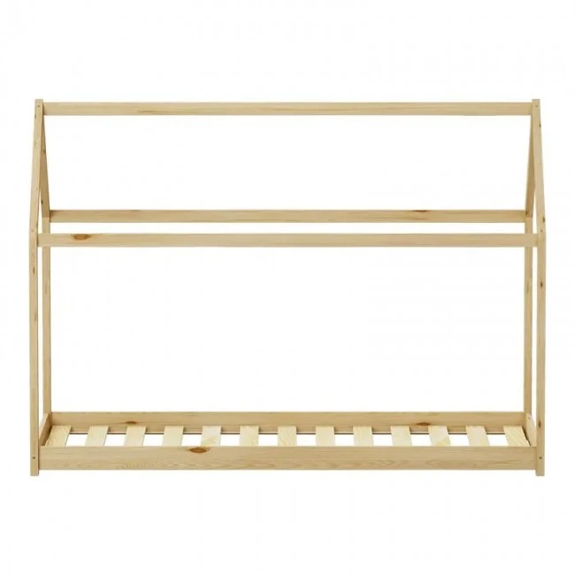 Παιδικό κρεβάτι Nino τ. Montessori pakoworld ξύλο πεύκου σε φυσική απόχρωση 90x190εκ