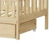 Montessori style Piccolo children&#039;s bed with 2 drawers pakoworld natural shade pine wood 90x190cm