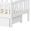 Montessori style Piccolo children&#039;s bed with storage space pakoworld white shade pine wood 90x190cm