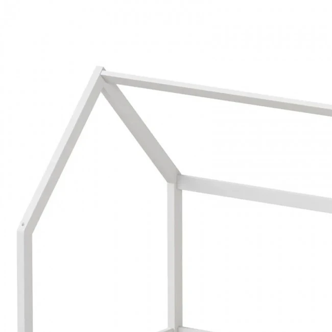 Montessori style Piccolo children&#039;s bed with storage space pakoworld white shade pine wood 90x190cm