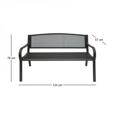 PANGO Bench Steel Black