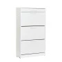 Παπουτσοθήκη Flat Megapap 18 ζεύγων χρώμα λευκό 75x29x128εκ.